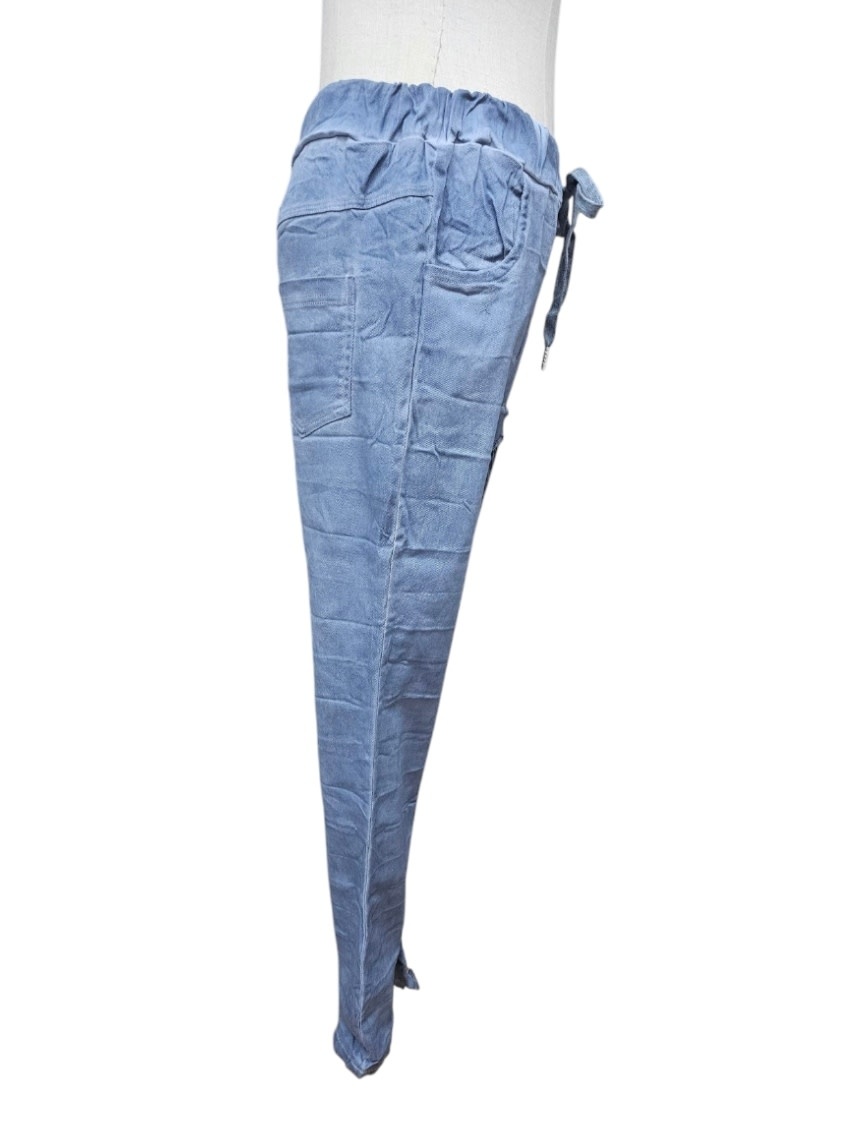 Indigo Designs Leopard Detail Denim Jeans