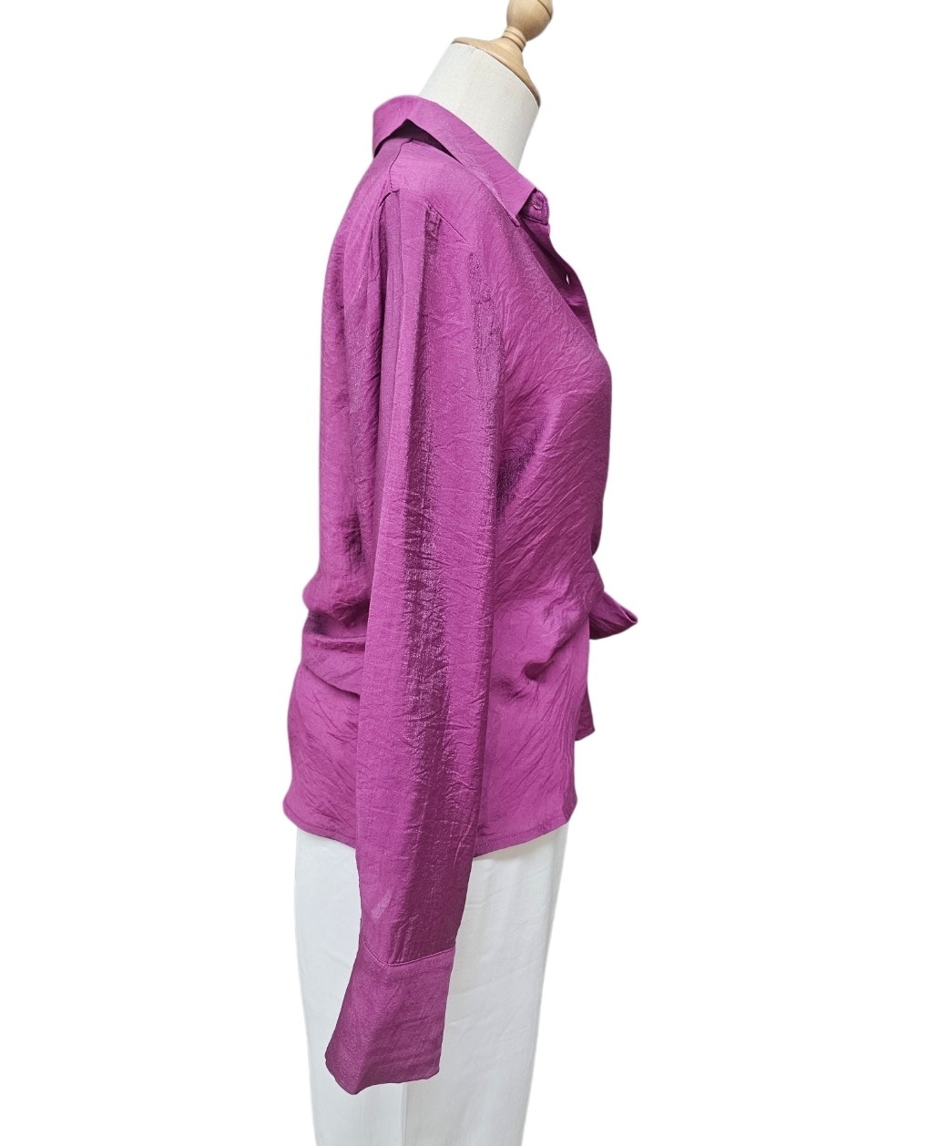 Salty Bright Sassy Magenta Tie Top
