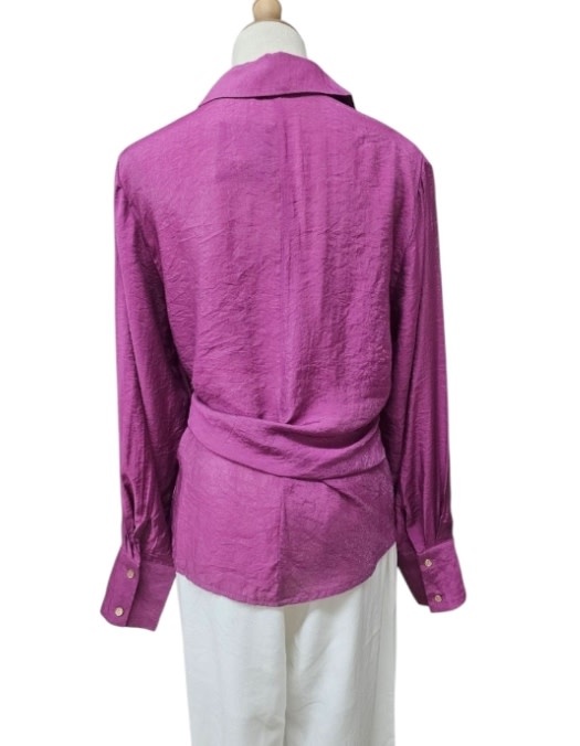 Salty Bright Sassy Magenta Tie Top