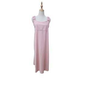 Savarna Tribe Lola Blush Pink Linen Dress