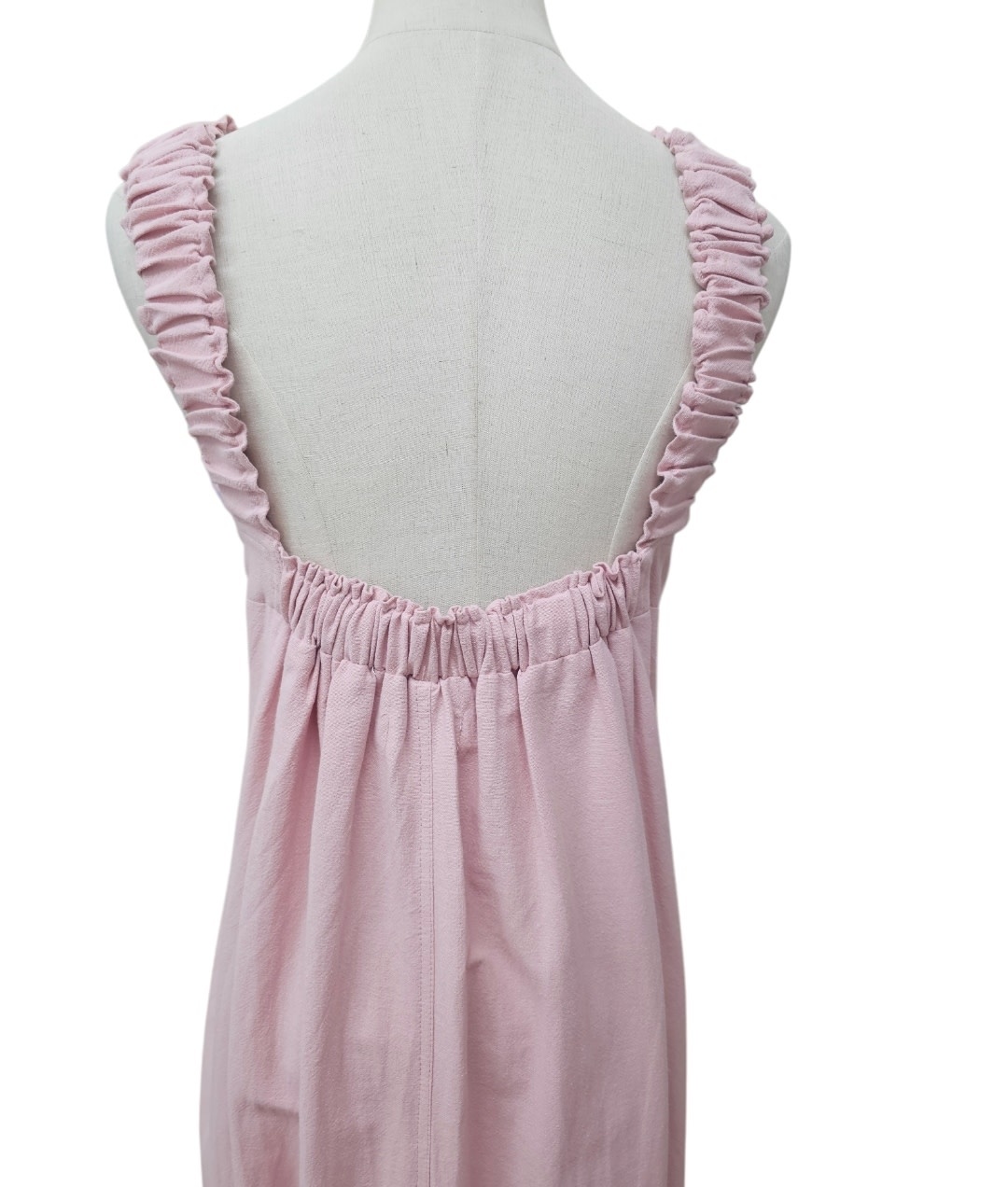 Savarna Tribe Lola Blush Pink Linen Dress