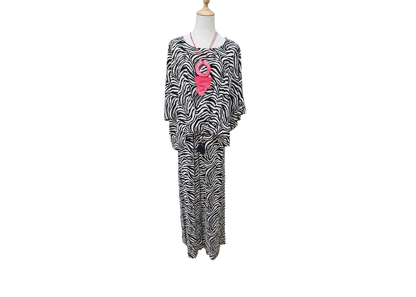 Mango Sunrise Zebra Print Paradise Pant