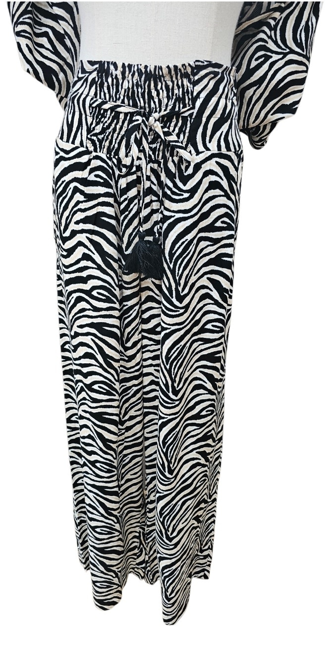 Mango Sunrise Zebra Print Paradise Pant