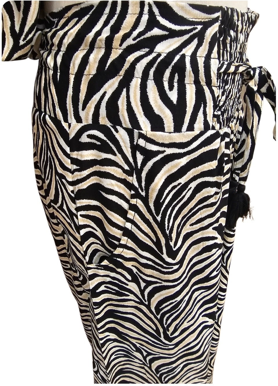 Mango Sunrise Zebra Print Paradise Pant