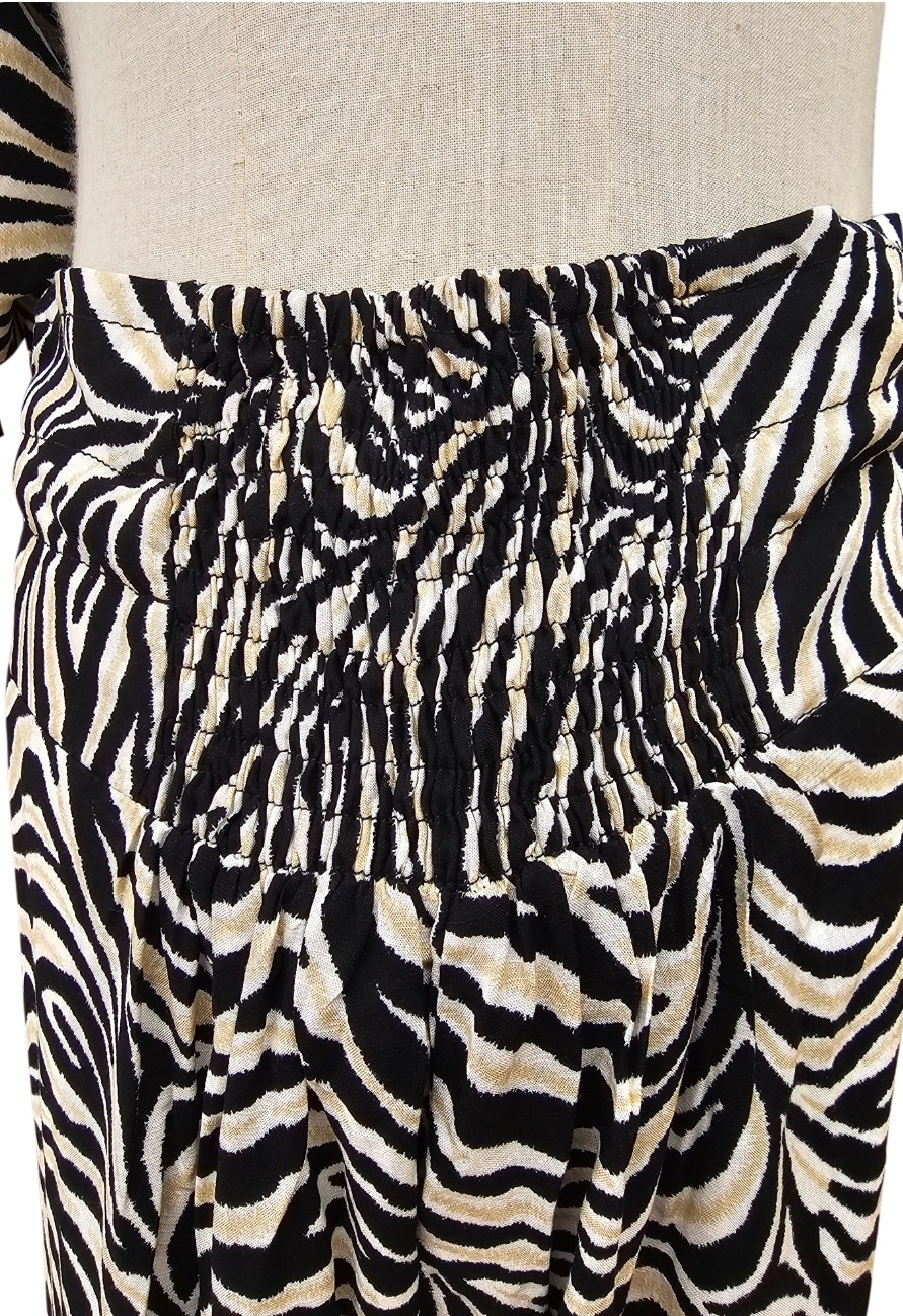 Mango Sunrise Zebra Print Paradise Pant