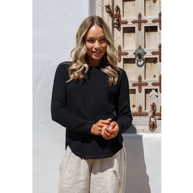 Silence & Noise I'm famous cotton zip back jumper