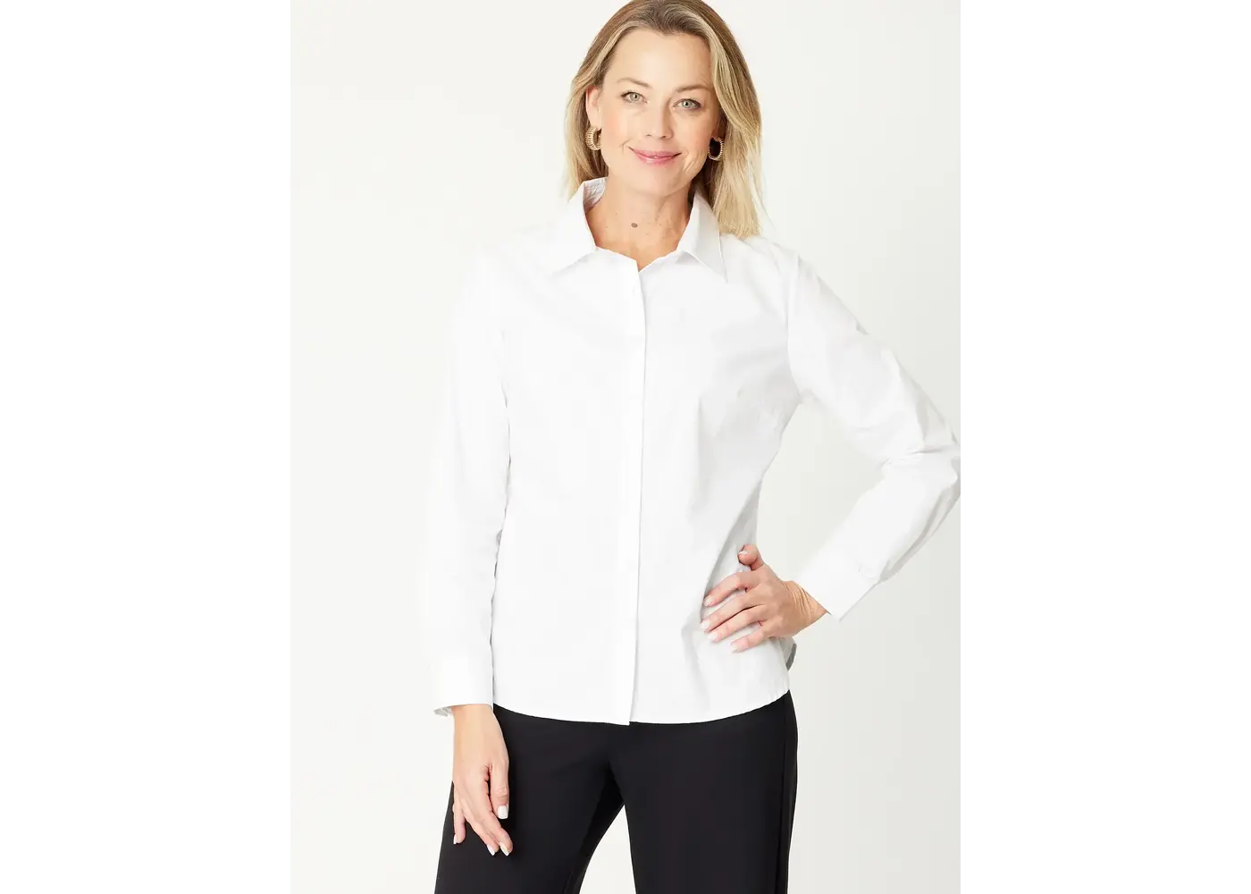 Cordelia St Essential White Cotton Shirt