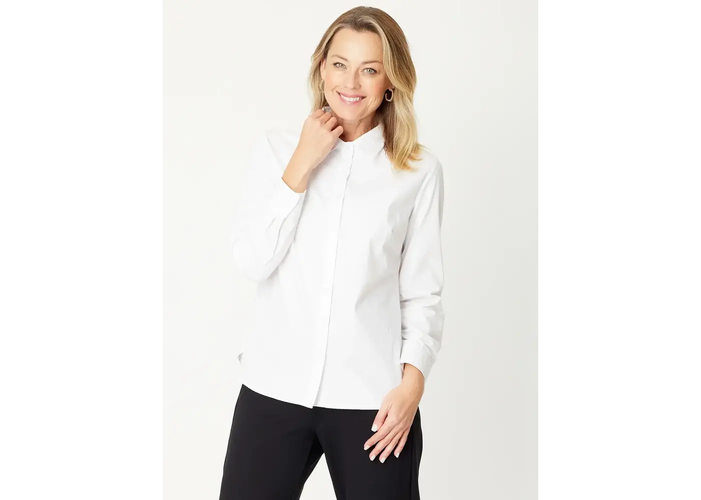 Cordelia St Essential White Cotton Shirt