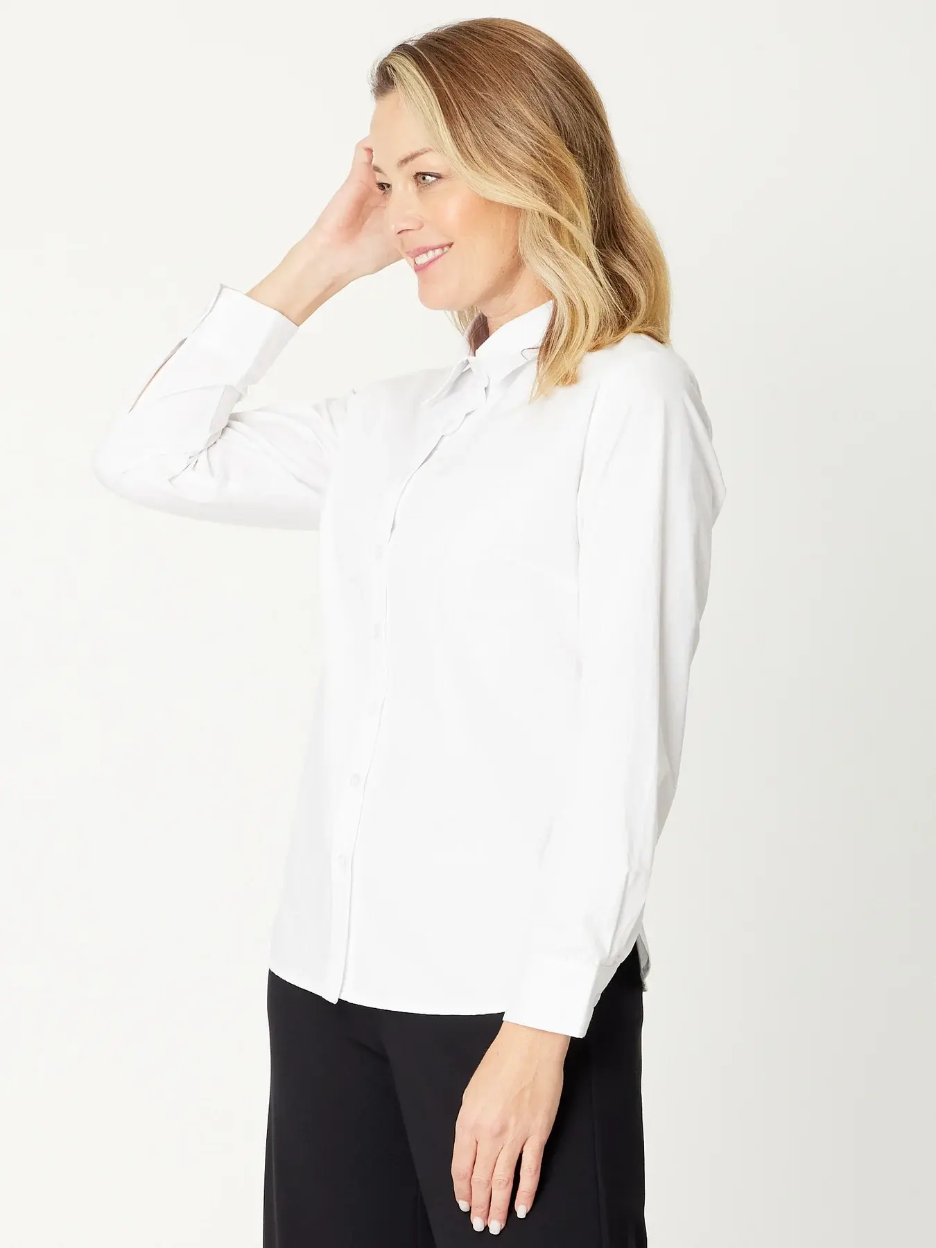 Cordelia St Essential White Cotton Shirt