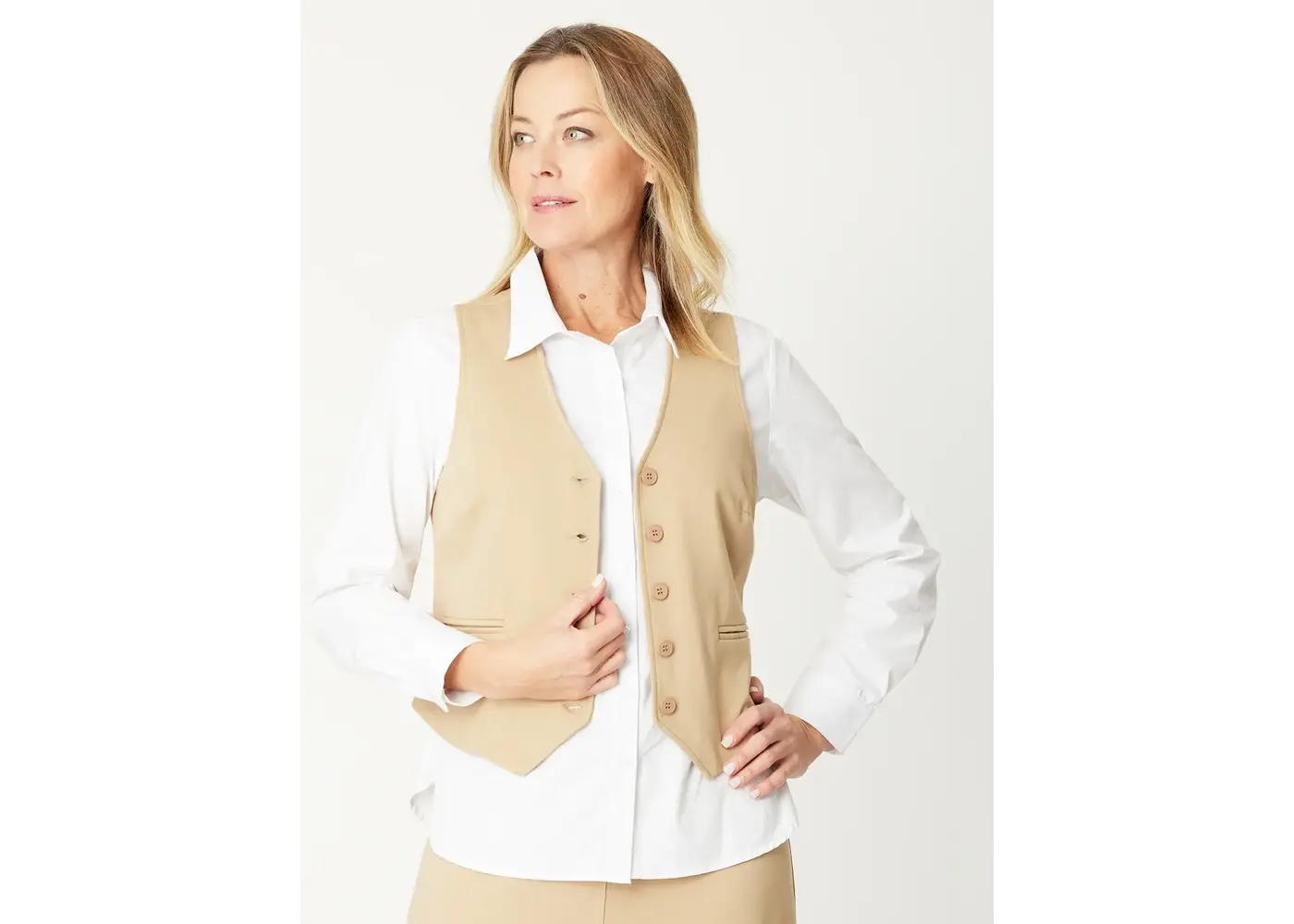 Cordelia St Essential White Cotton Shirt