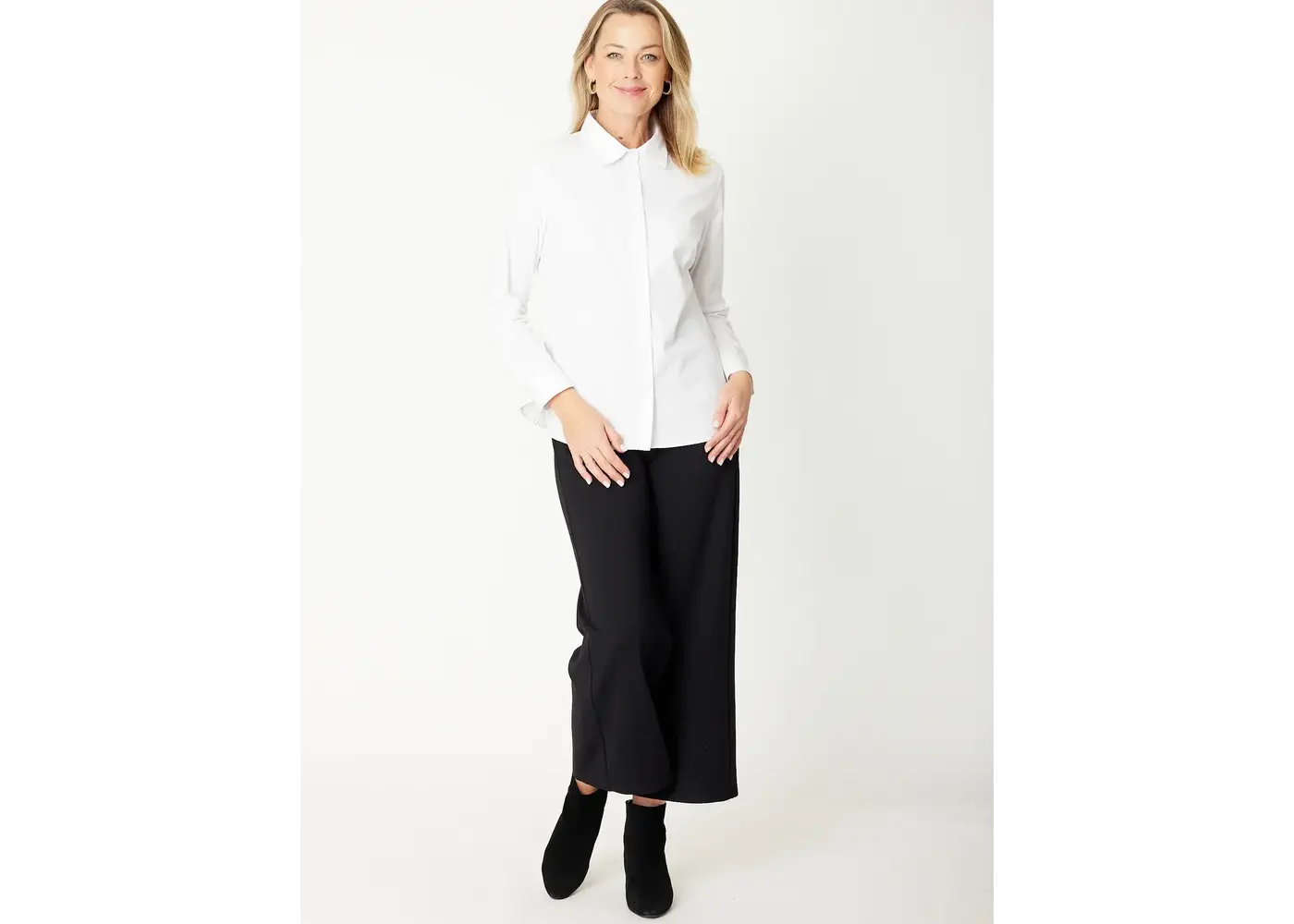 Cordelia St Essential White Cotton Shirt