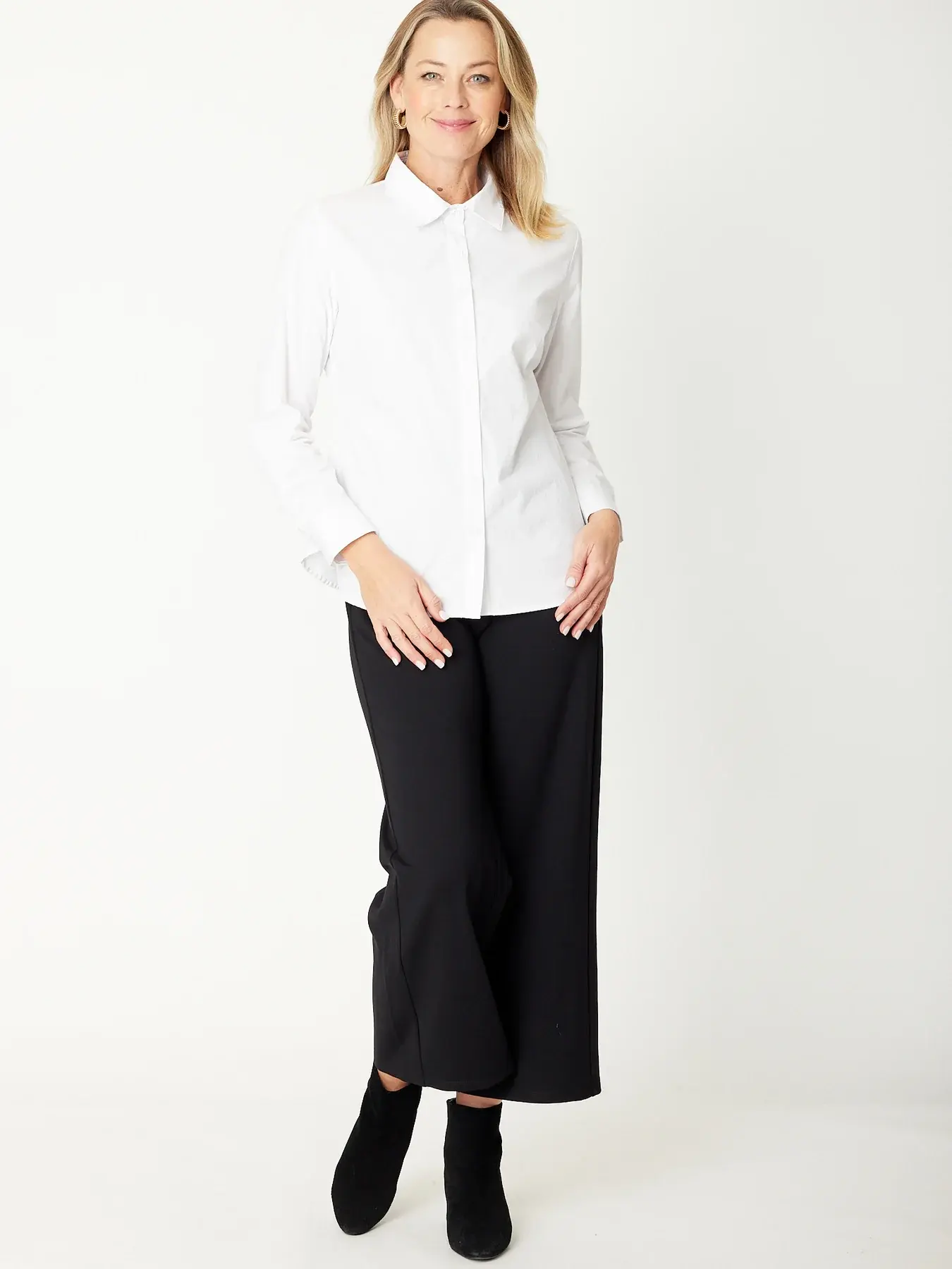 Cordelia St Essential White Cotton Shirt