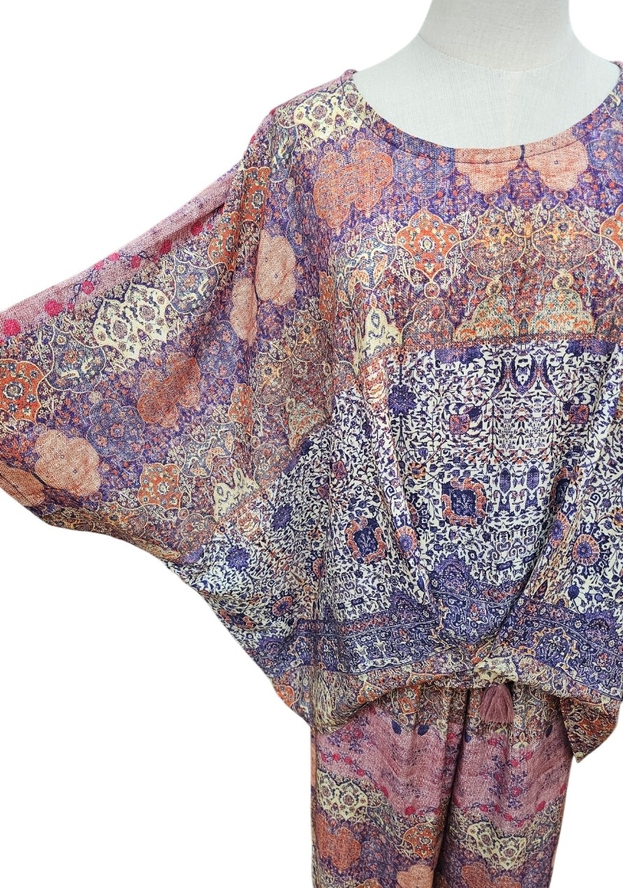Mango Sunrise Purple Molly Top