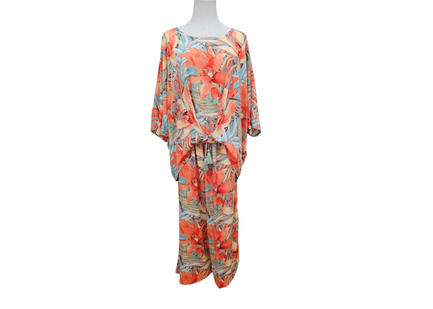 Mango Sunrise Orange Floral Molly Top