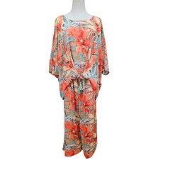 Mango Sunrise Orange Floral Molly Top