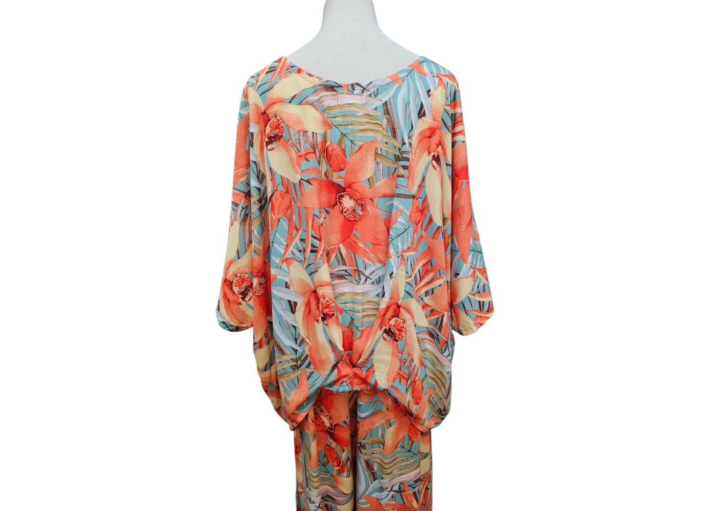 Mango Sunrise Orange Floral Molly Top