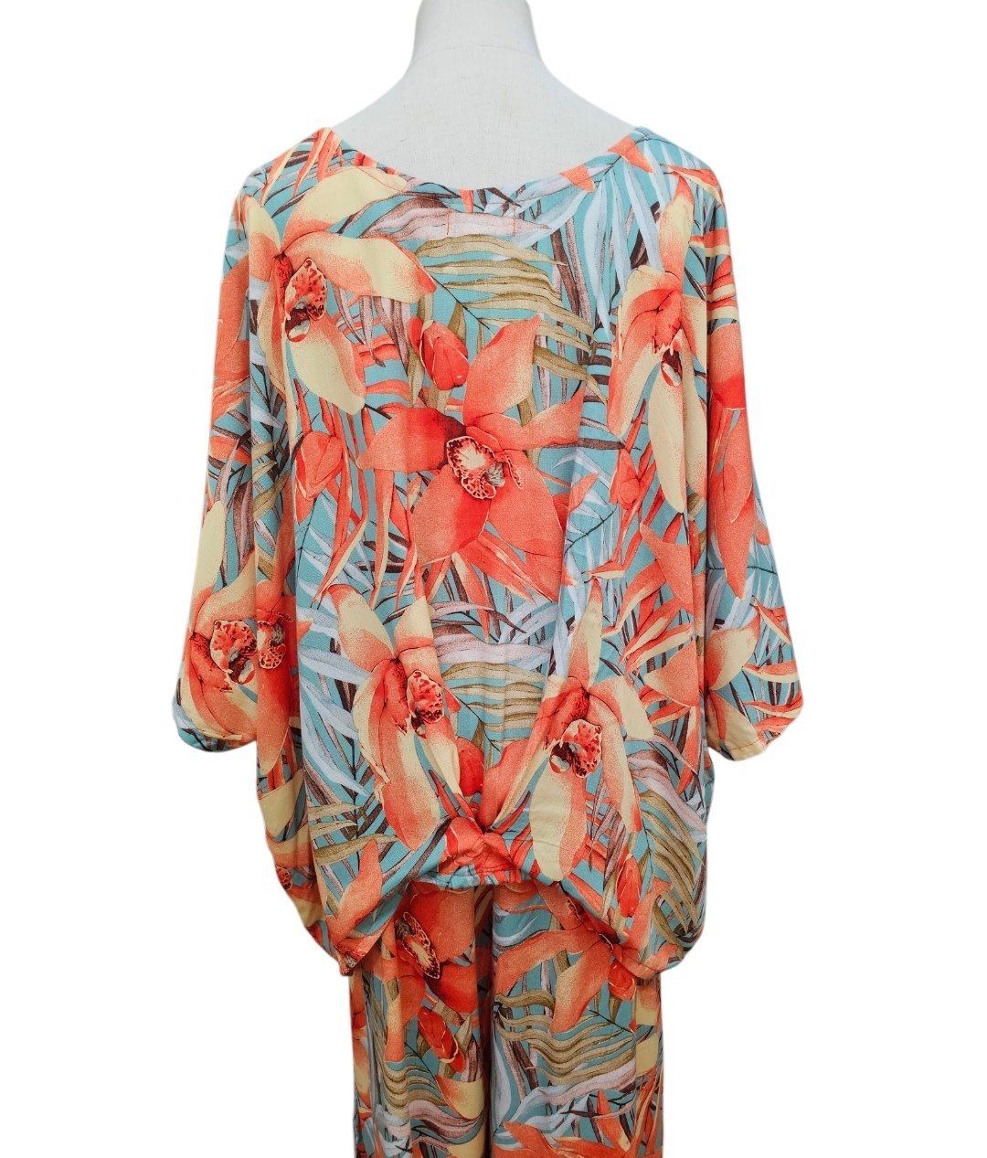 Mango Sunrise Orange Floral Molly Top