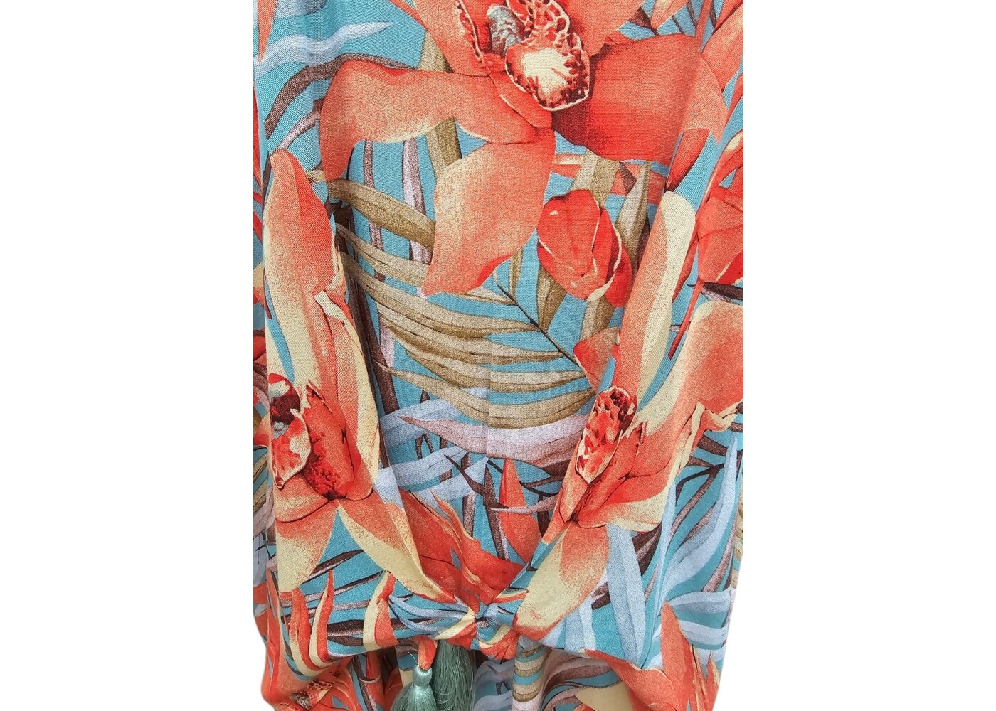 Mango Sunrise Orange Floral Molly Top