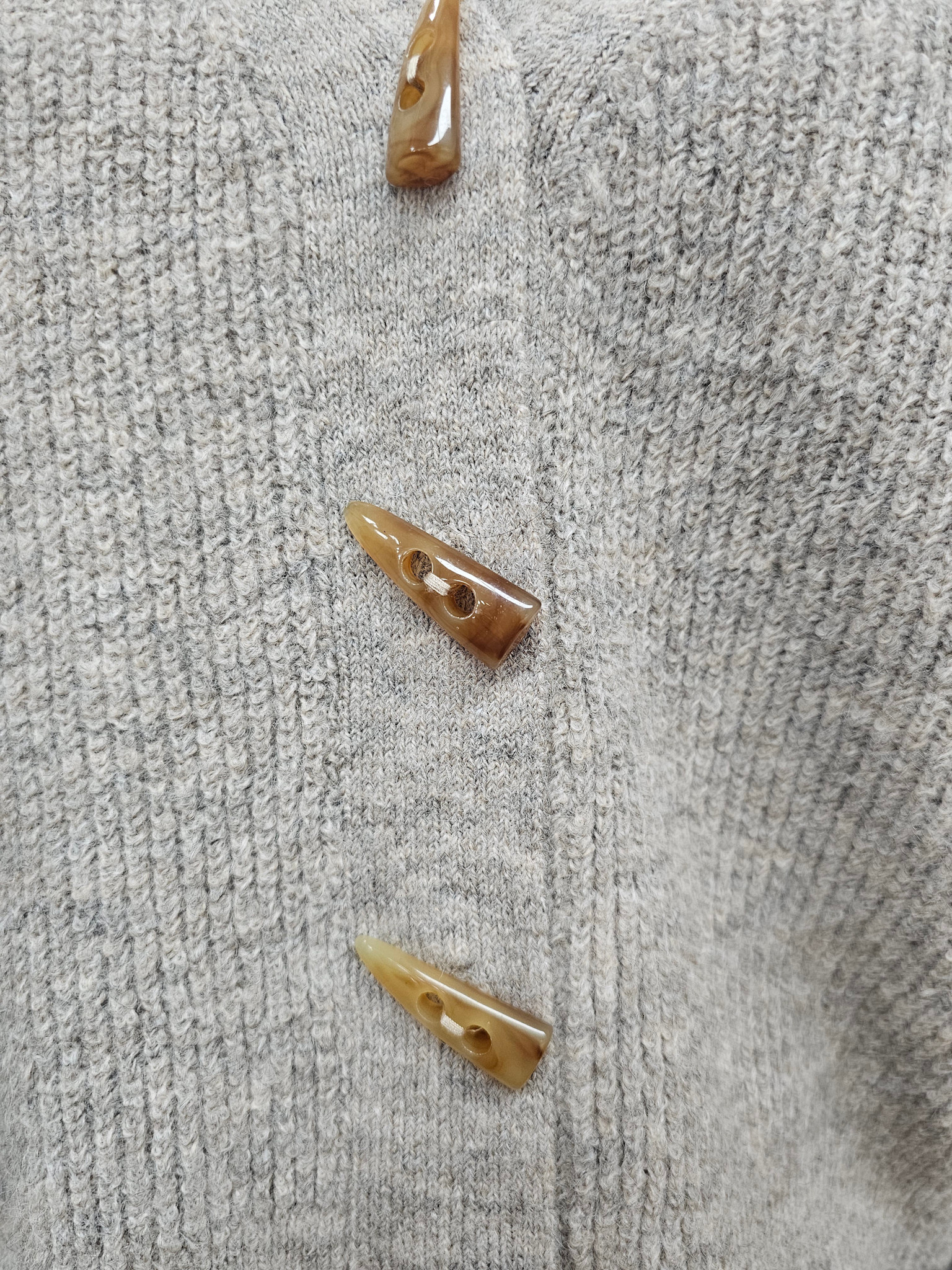 Luna Sky Recycled Soft Yarn Cardigan - Oatmeal