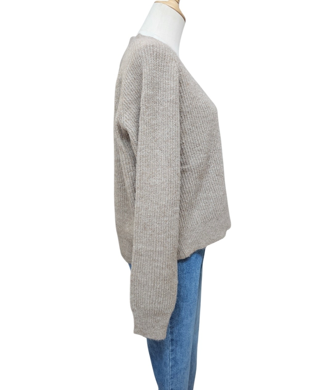Luna Sky Recycled Soft Yarn Cardigan - Chocolate