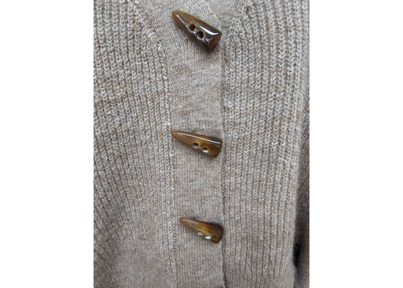 Luna Sky Recycled Soft Yarn Cardigan - Chocolate