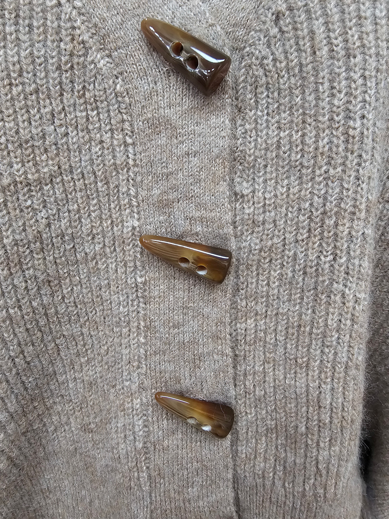 Luna Sky Recycled Soft Yarn Cardigan - Chocolate