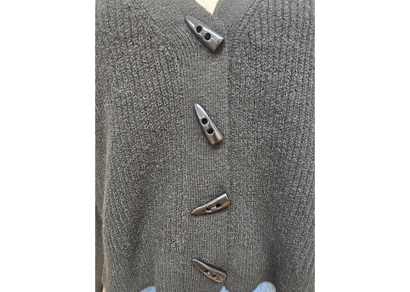Luna Sky Recycled Soft Yarn Cardigan - Black