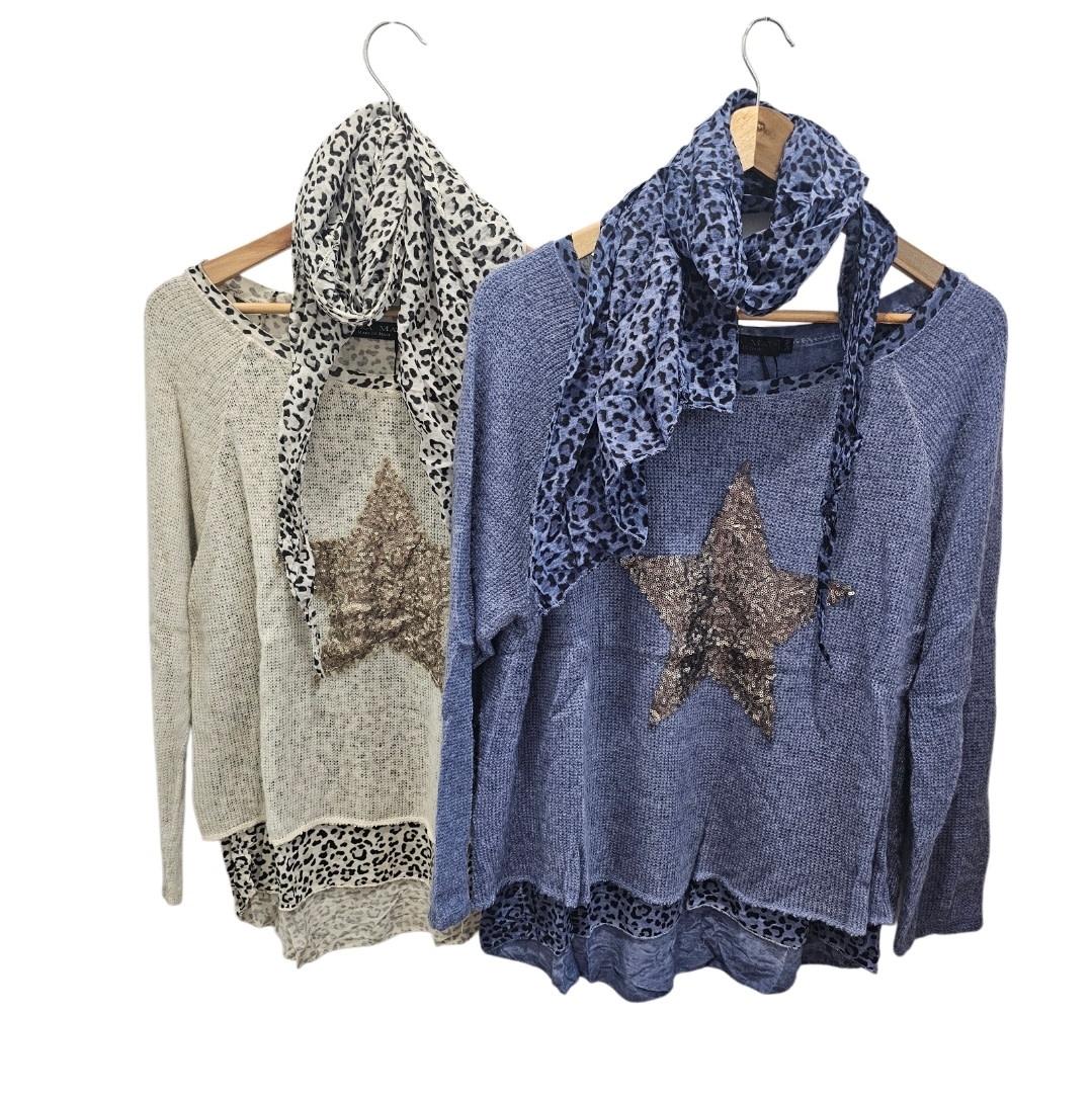 Vera May Italian Star Detail Top - Sabbia