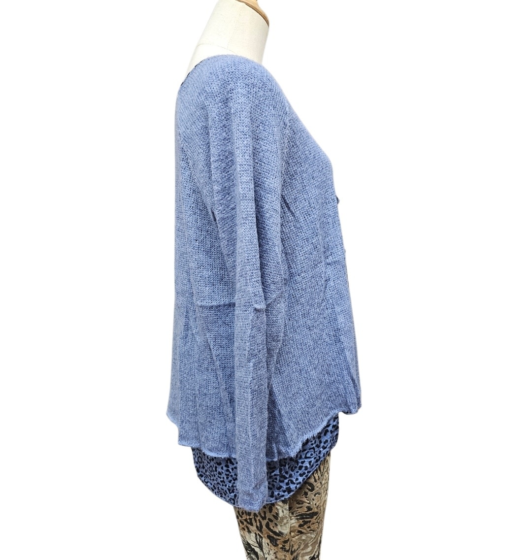 Vera May Italian Star Detail Top - Denim