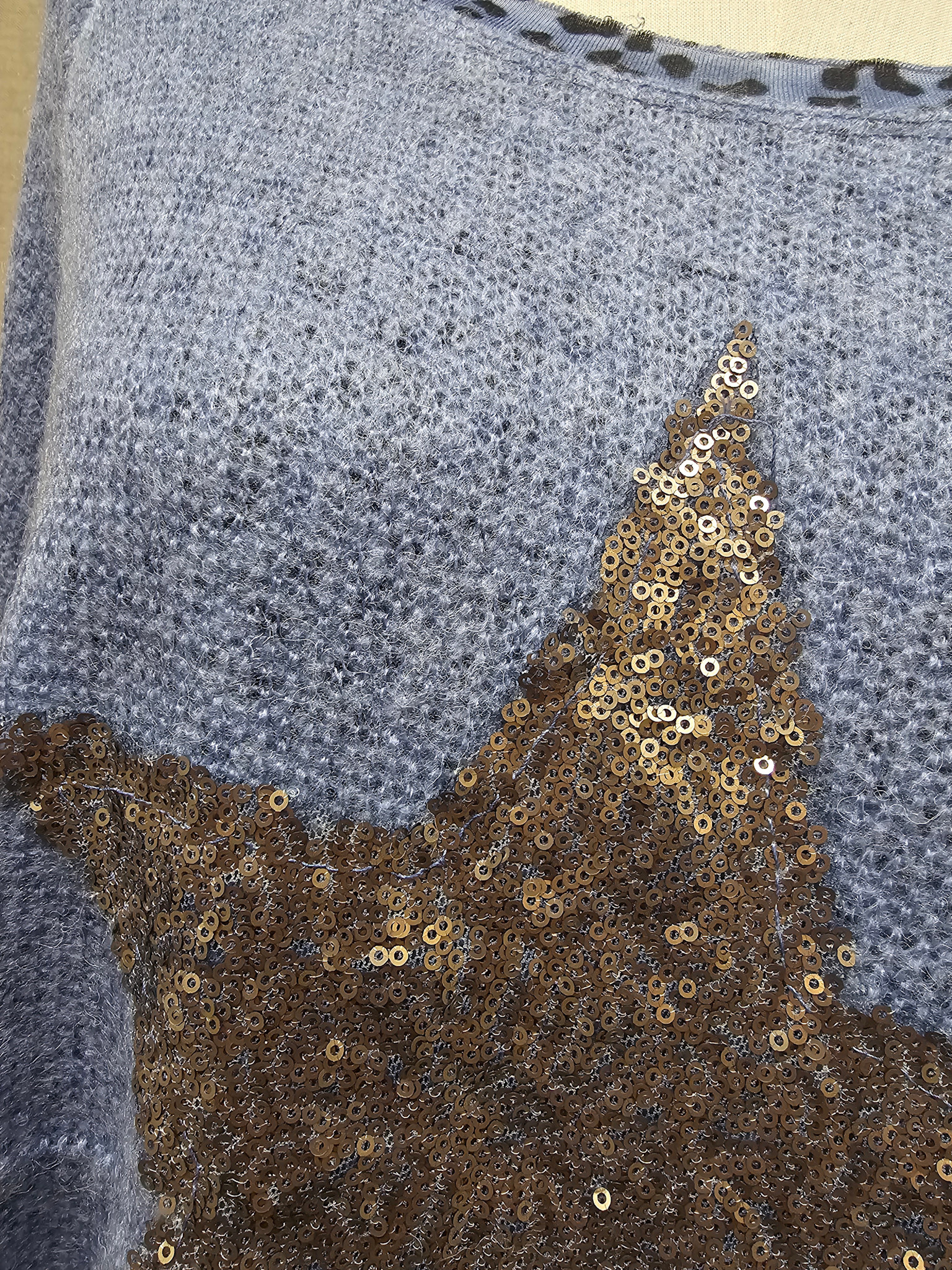 Vera May Italian Star Detail Top - Denim