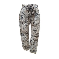 Vera May Leopard Italian Pants - Fango