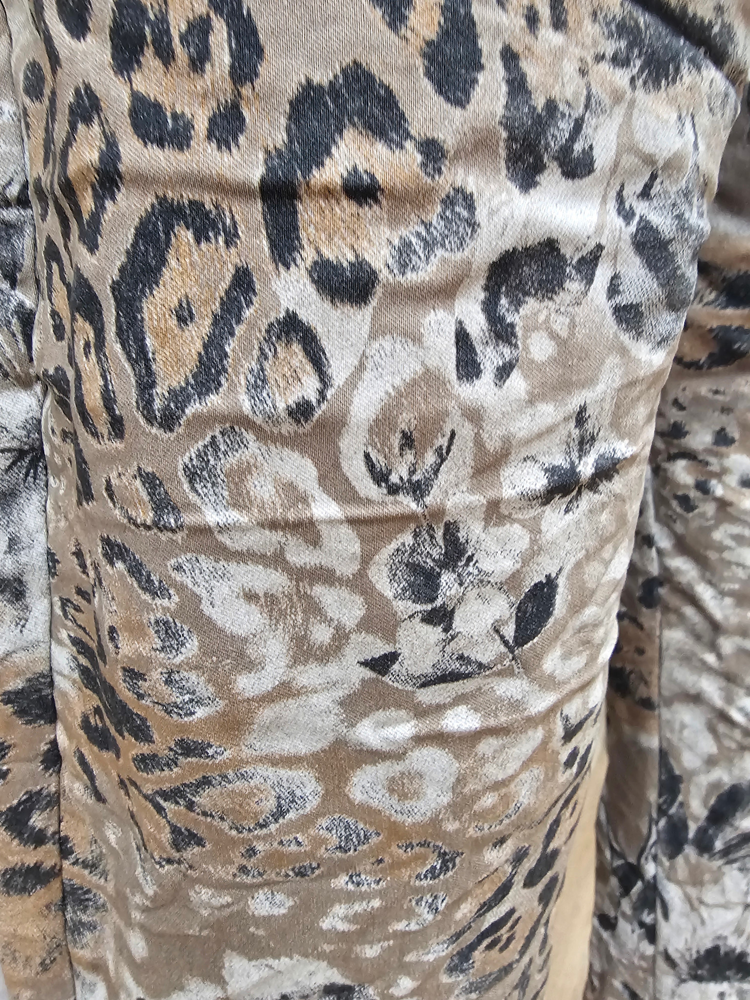 Vera May Leopard Italian Pants - Fango