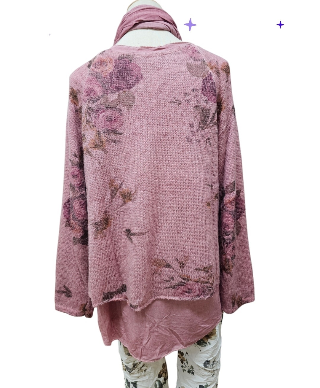 Vera May Floral 2 in 1 Top - Rosa