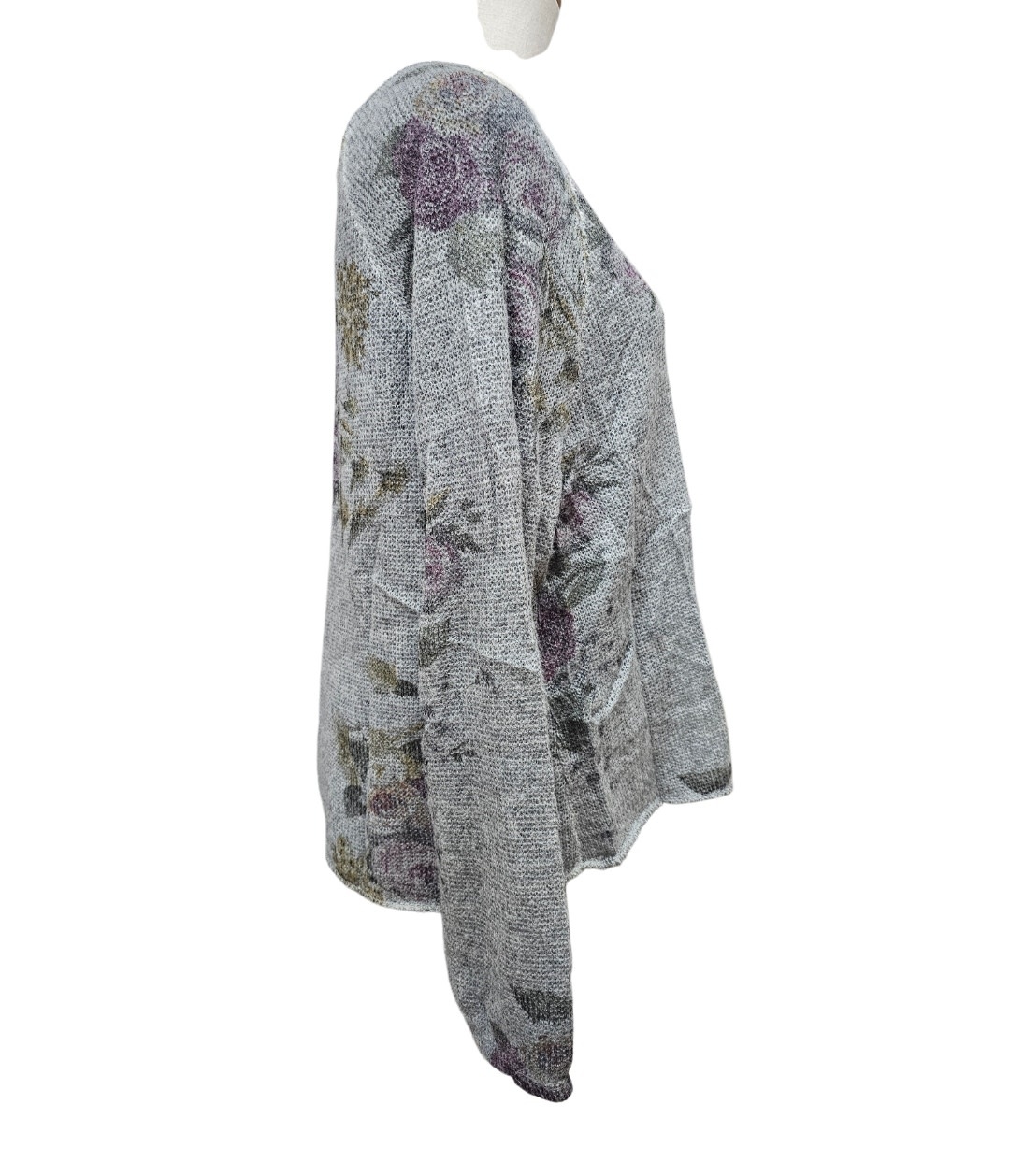 Vera May Floral 2 in 1 Top - Grey
