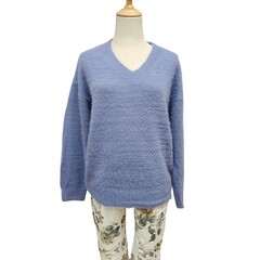 Fria the Label Mandy Fluffy V Neck Jumper