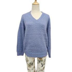 Fria the Label Mandy Fluffy V Neck Jumper