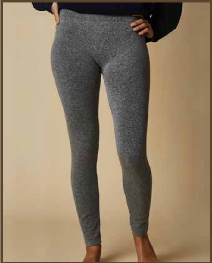Cherrylane Dark Grey Terry Fleece Leggings