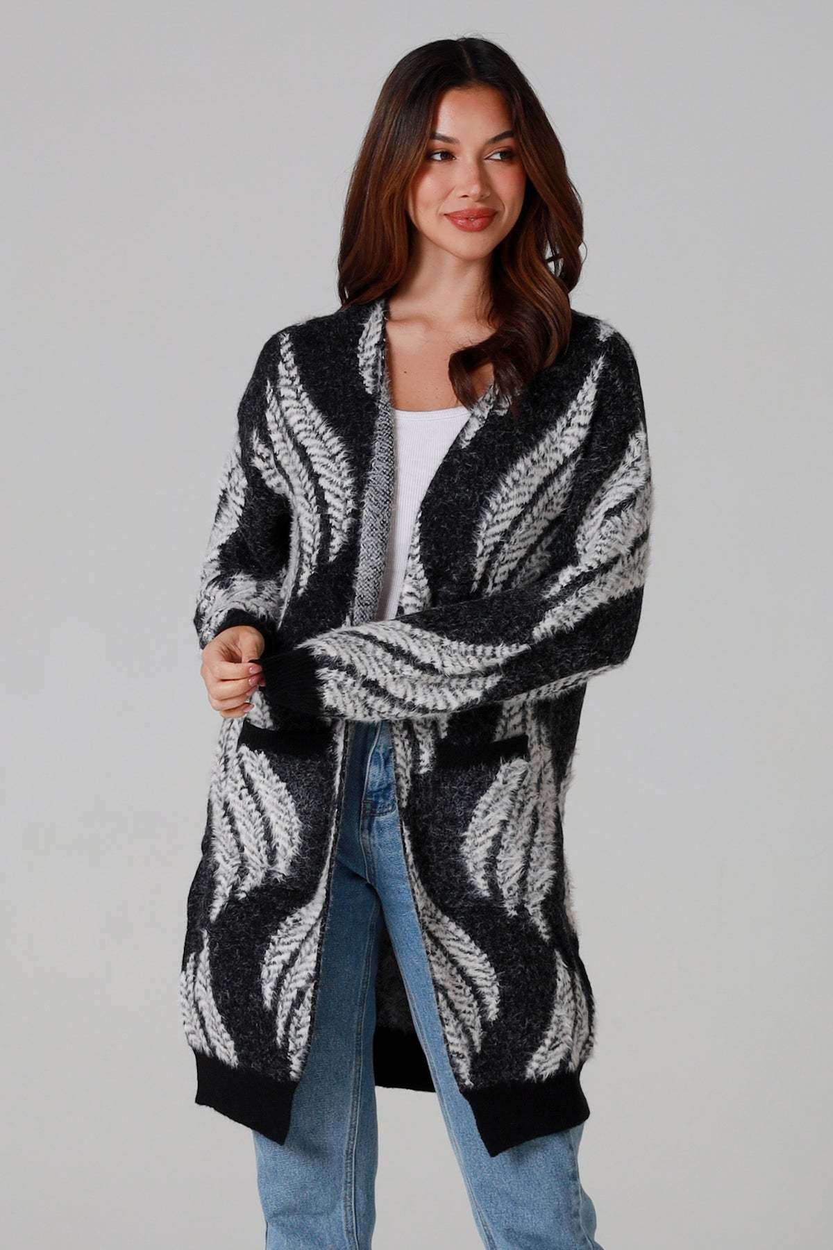 Penna Black Knit Cardigan