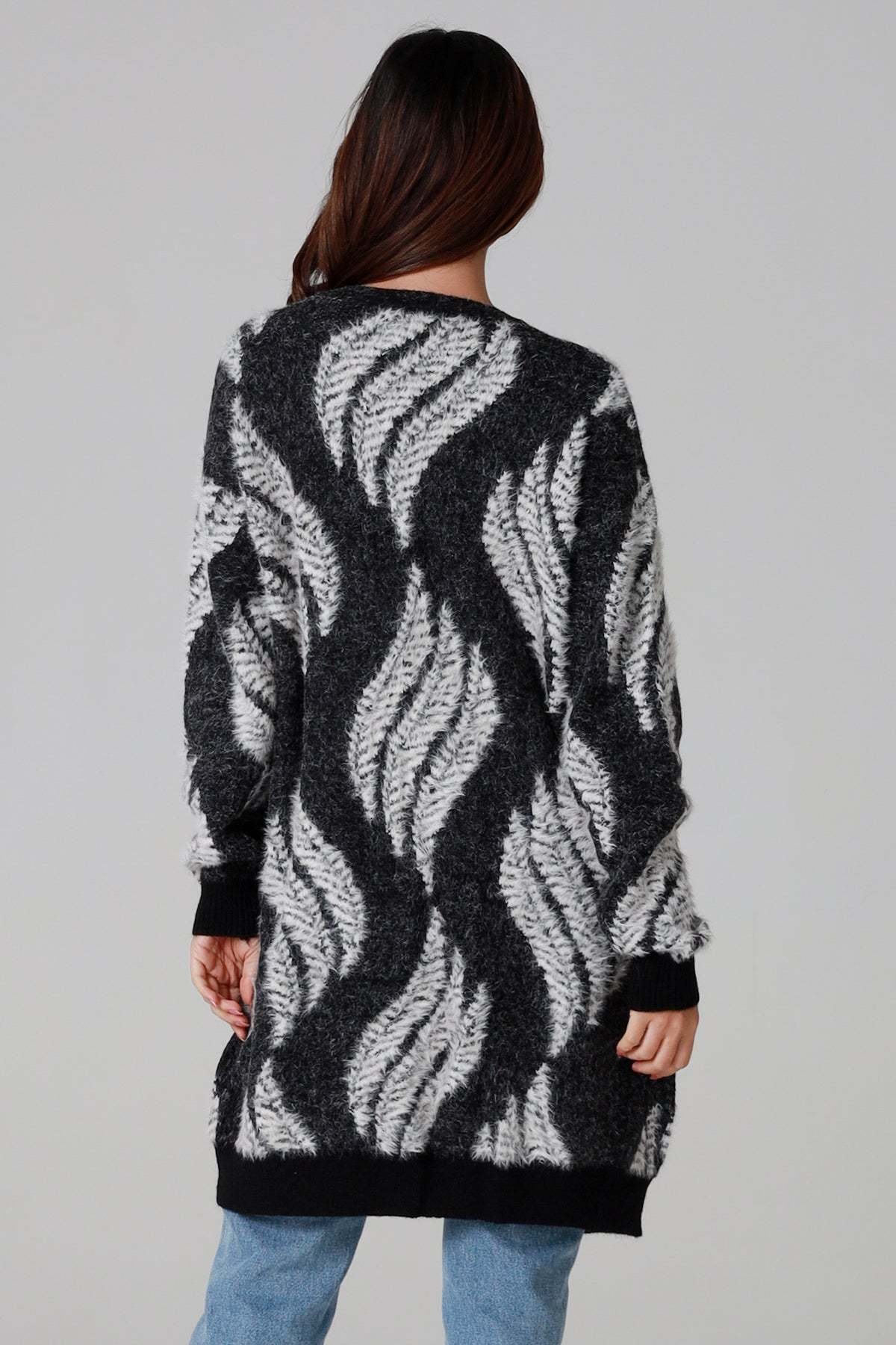 Penna Black Knit Cardigan