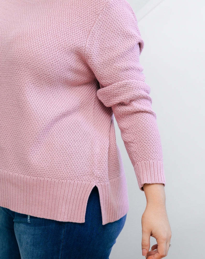 Freez Maple Cotton Knit Jumper - Blush