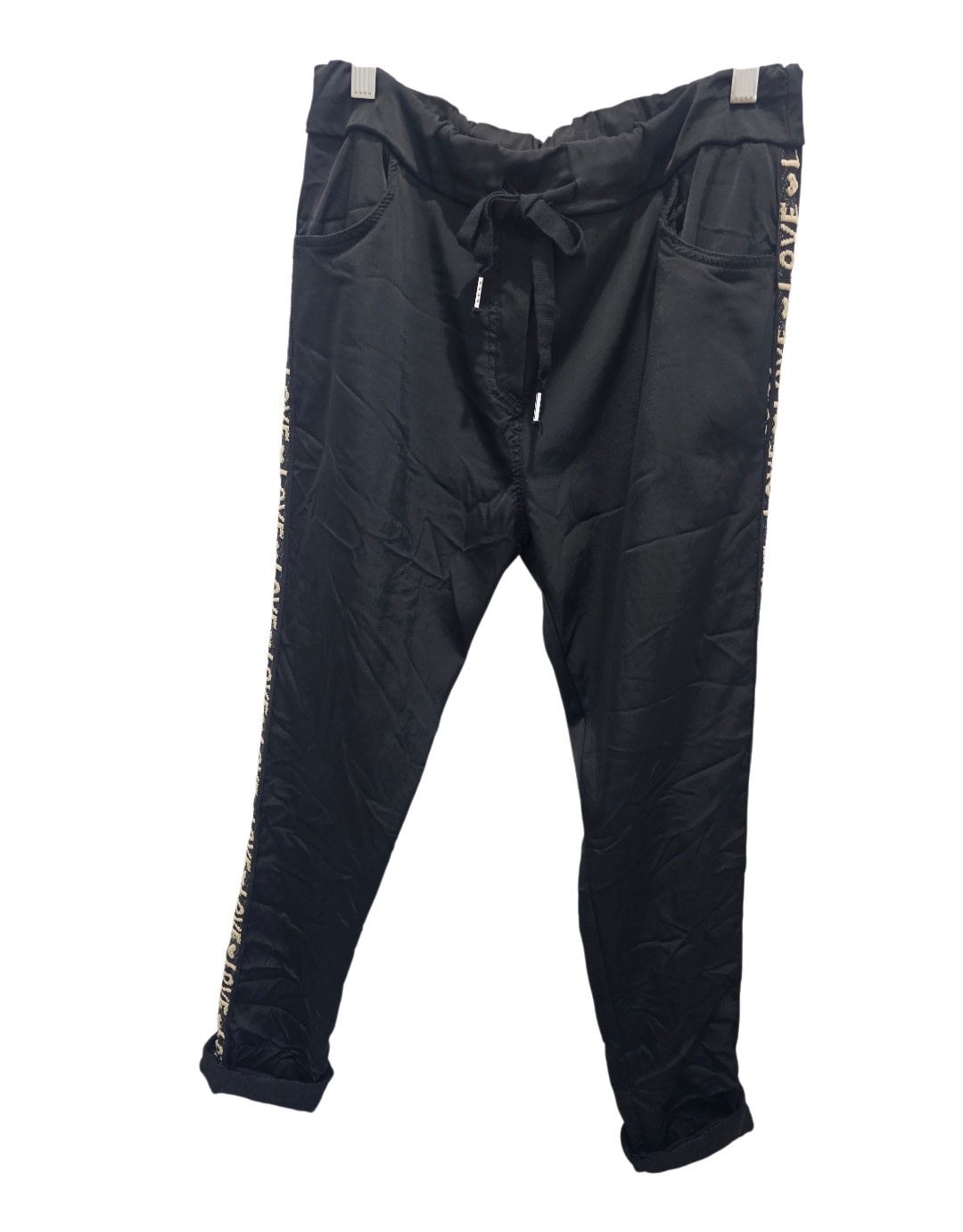 Vera May Italian Love Pants - Black
