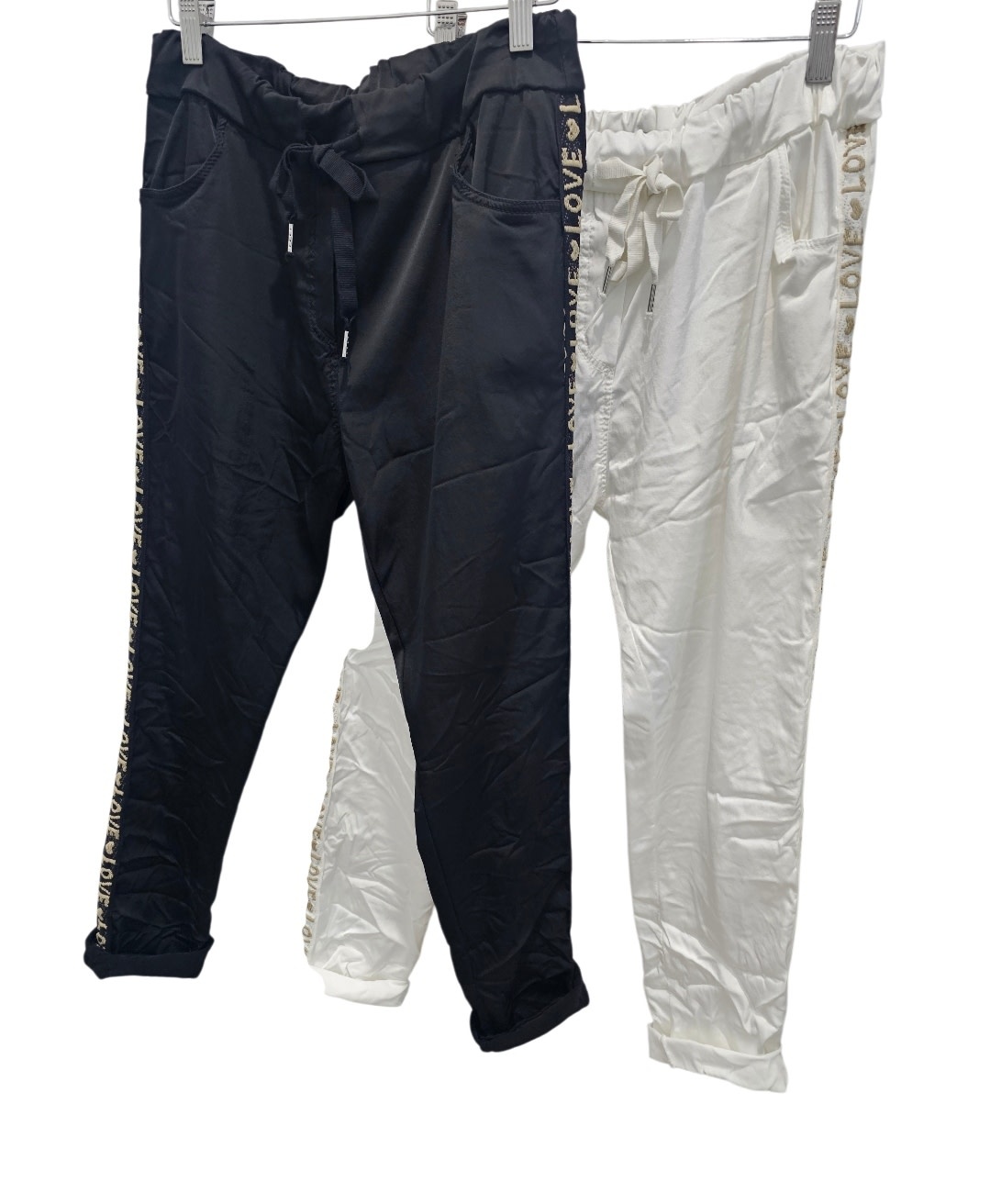Vera May Italian Love Pants - Black