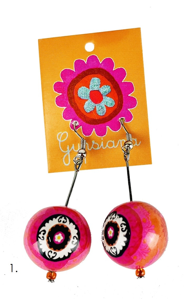 Anna Chandler Design Bobble Boho Earrings - Bright