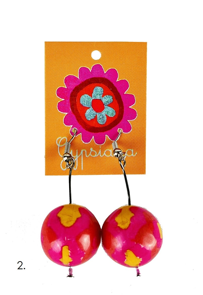 Anna Chandler Design Bobble Boho Earrings - Bright