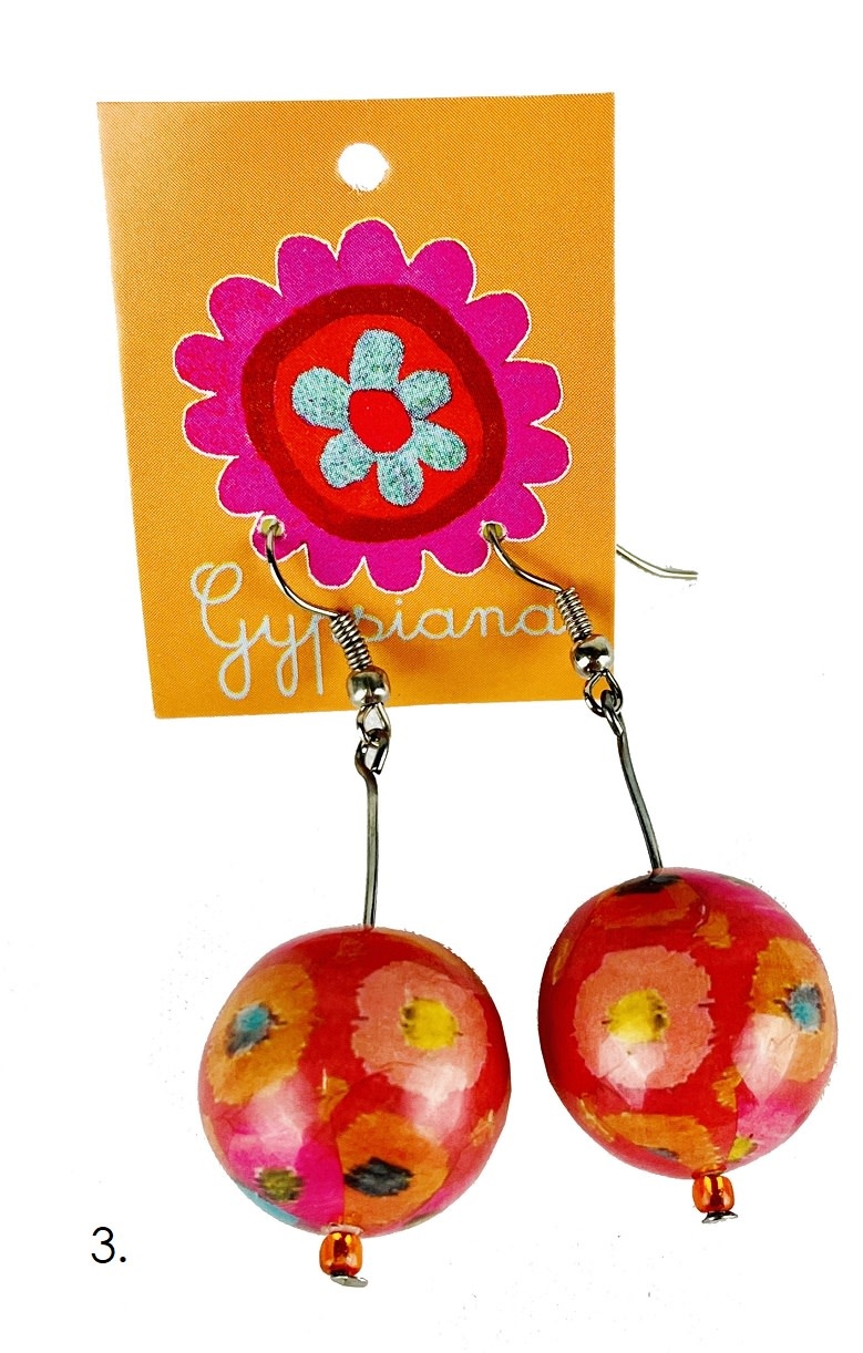 Anna Chandler Design Bobble Boho Earrings - Bright