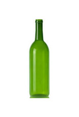 750 ml wine bottle Bordeaux Flat bottom Green case 12 ct                                         