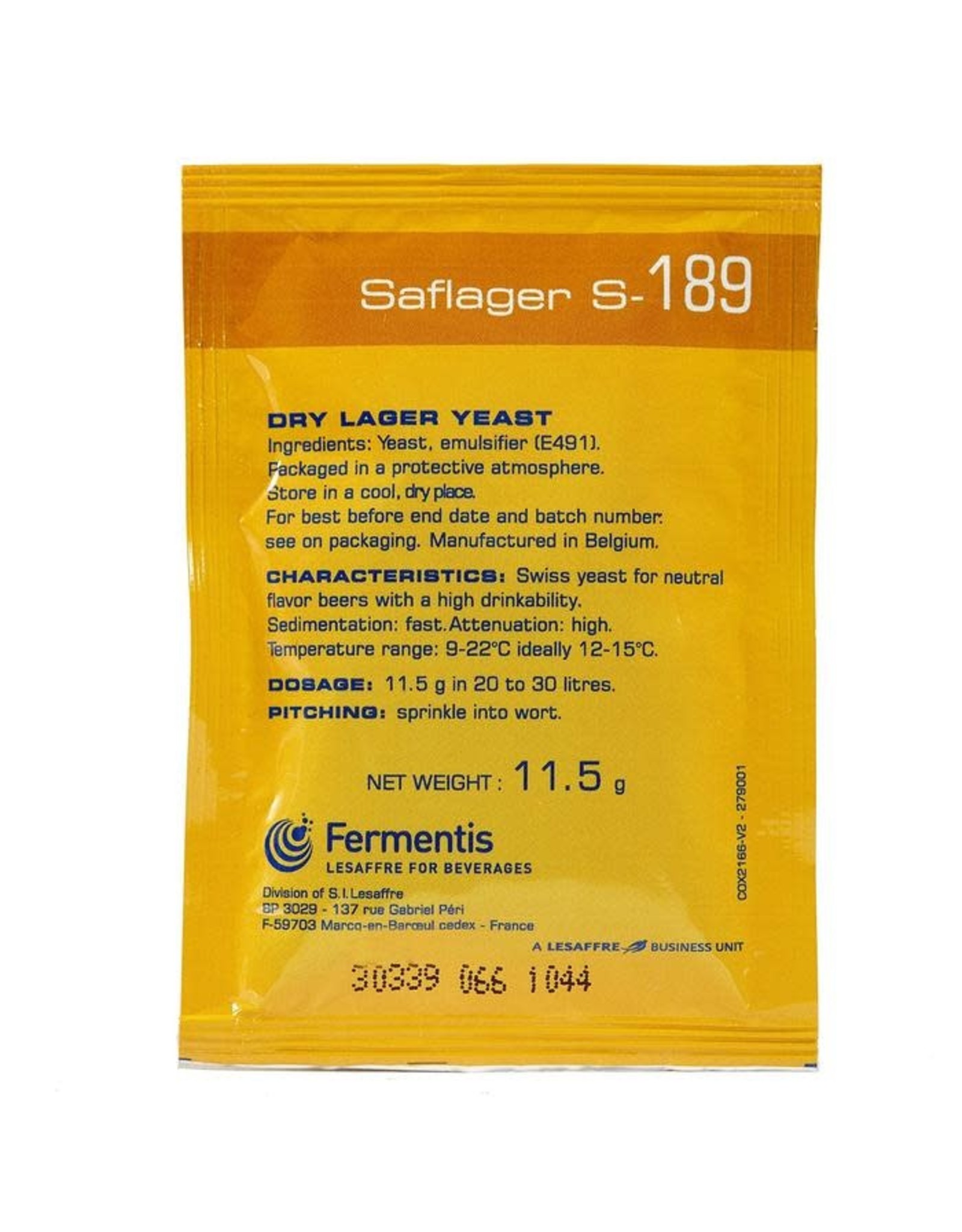 Fermentis SAFLAGER S-189 yeast