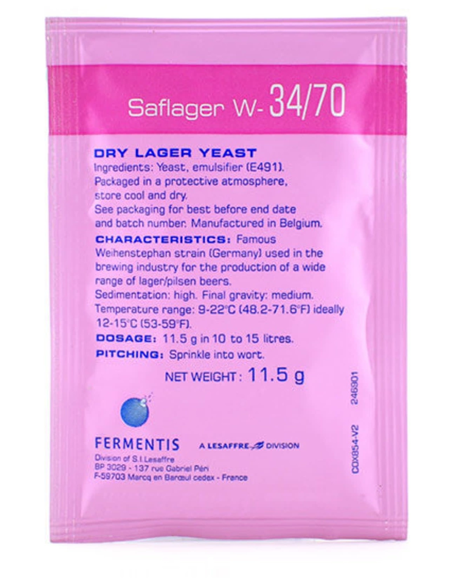 Fermentis Fermentis Saflager 34/70 Yeast