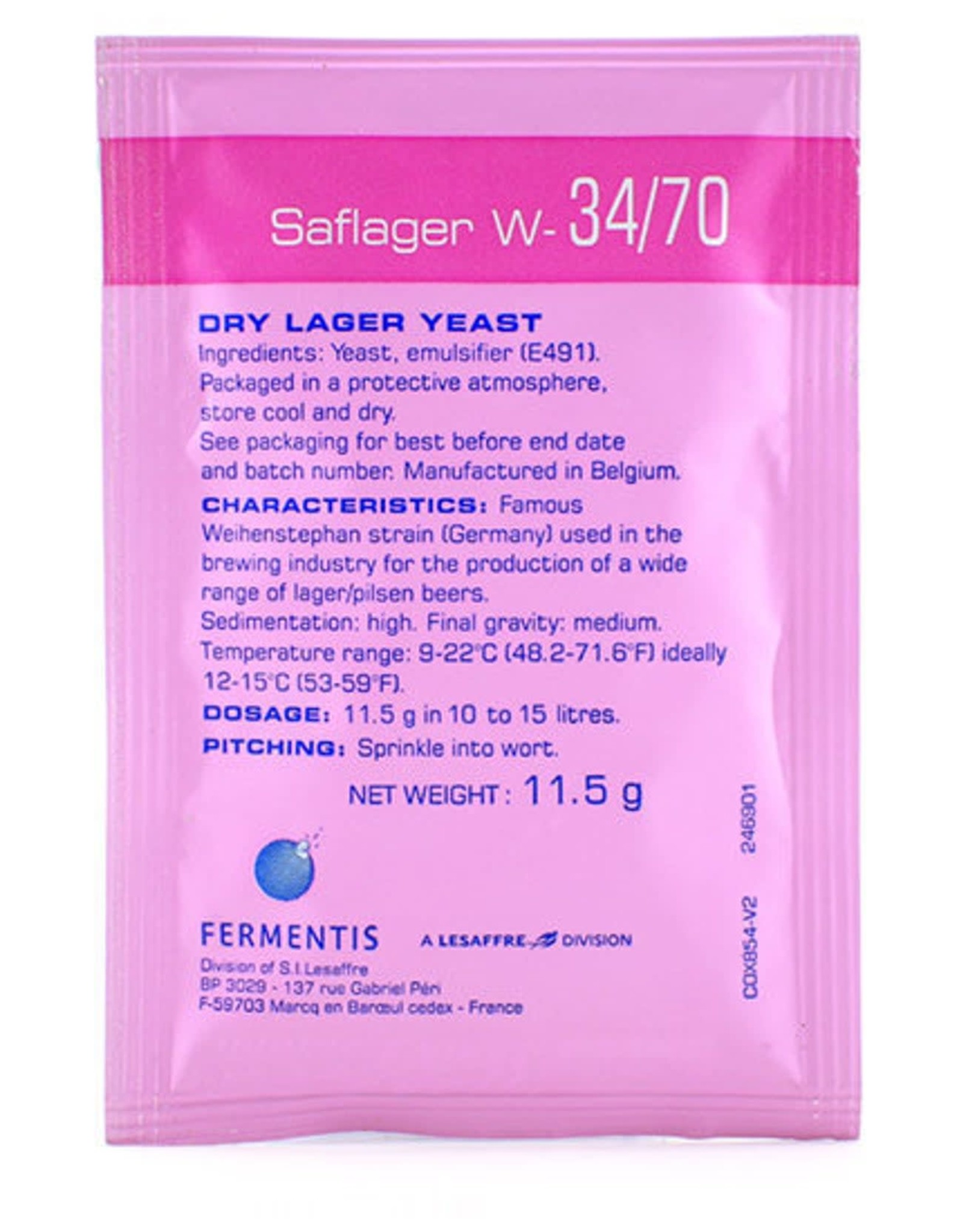 Fermentis SAFLAGER 34/70 Yeast