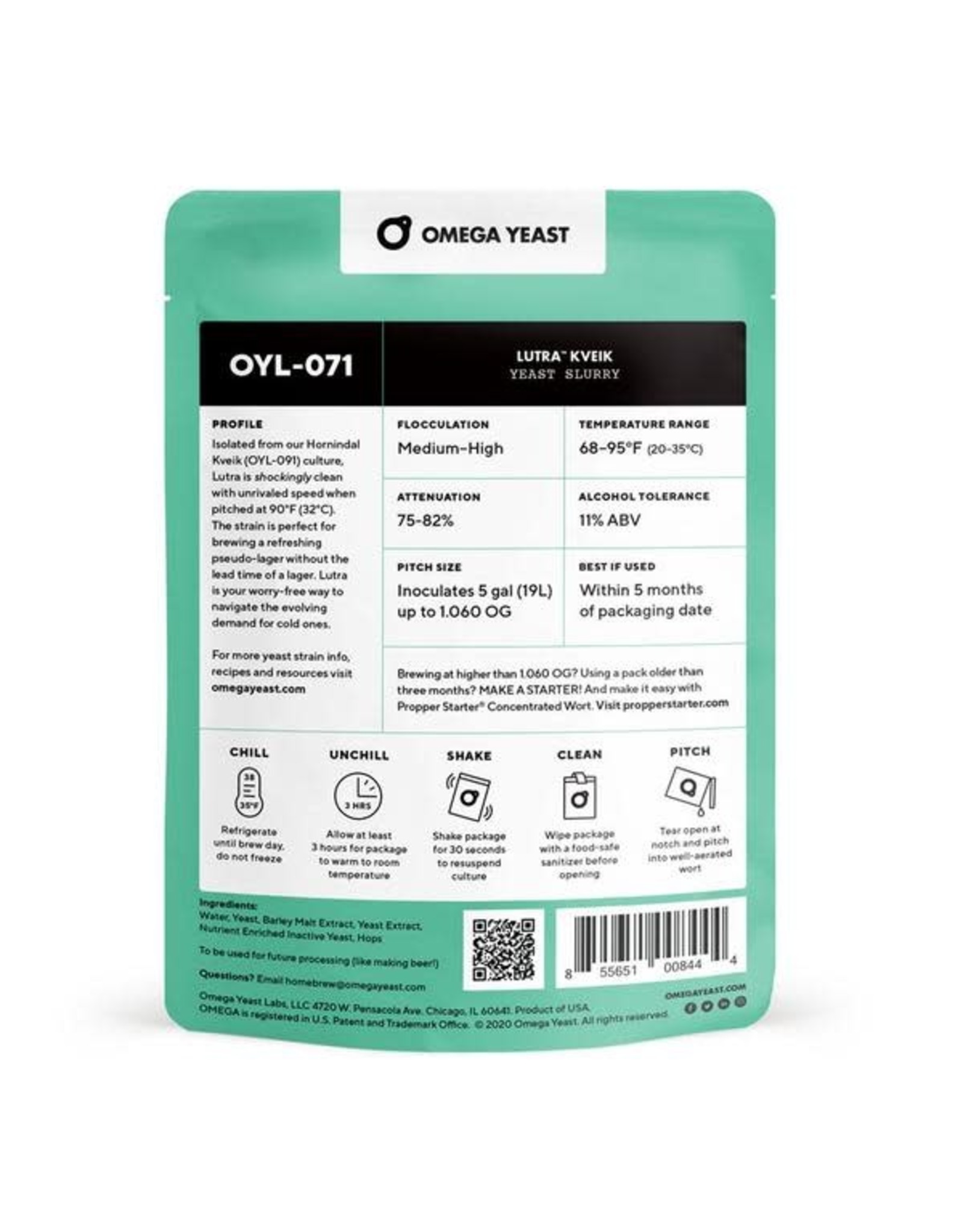 Omega Omega OYL 071 Lutra Kveik Yeast